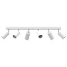 Projecteur plafond 6 voies ajustable blanc GU10 