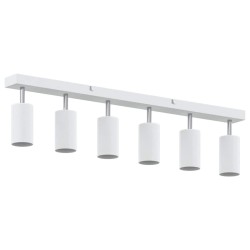 Projecteur plafond 6 voies ajustable blanc GU10 