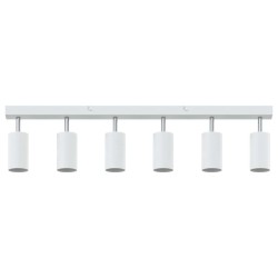 Projecteur plafond 6 voies ajustable blanc GU10 