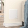 Panneau d'Accès 2 pcs Blanc 20 x 20 cm Acier 
