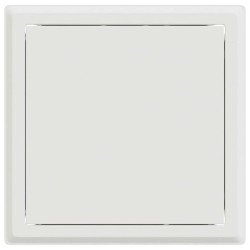 Panneau d'Accès 2 pcs Blanc 20 x 20 cm Acier 