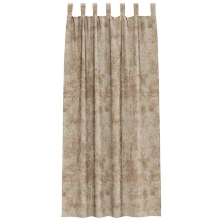 Rideaux en velours 2 pcs avec œillets Champagne 245x140 cm 