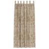 Rideaux en velours 2 pcs avec œillets Champagne 245x140 cm 