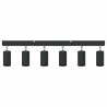 Projecteur plafond ajustable 6 voies noir GU10 
