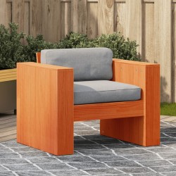 Canapé de jardin cire marron 79x60x62 cm bois de pin massif 