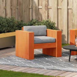 Canapé de jardin cire marron 79x60x62 cm bois de pin massif 
