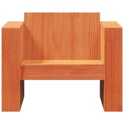 Canapé de jardin cire marron 79x60x62 cm bois de pin massif 