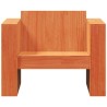 Canapé de jardin cire marron 79x60x62 cm bois de pin massif 