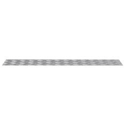 Plaques d'Aluminium en Damier 4 pcs Antidérapantes 100x20 cm 