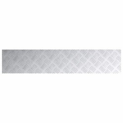 Plaques d'Aluminium en Damier 4 pcs Antidérapantes 100x20 cm 