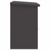 Boîte de dépôt de colis Noir 44 x 35 x 59 cm Acier 