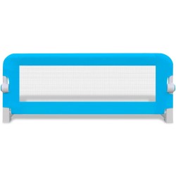 Barrière de lit pour enfants 102x42 cm Bleu 