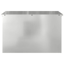 Boîte de Rangement Extérieure Argent 80 x 50.5 x 50 cm 
