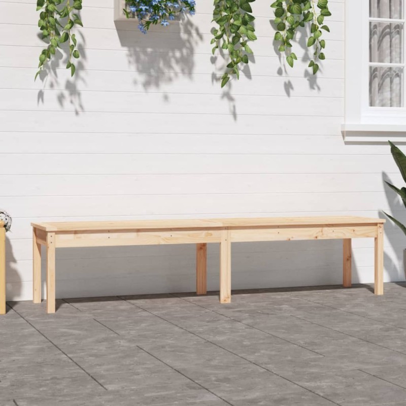 Banc de jardin à 2 places 203,5x44x45 cm bois massif de pin Banc de jardin à 2 places 203,5x44x45 cm bois massif de pin