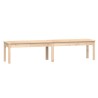 Banc de jardin à 2 places 203,5x44x45 cm bois massif de pin 