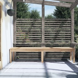 Banc de jardin à 2 places 203,5x44x45 cm bois massif de pin 