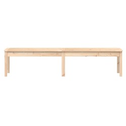 Banc de jardin à 2 places 203,5x44x45 cm bois massif de pin 