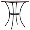 Table de bistro mosaïque Terre cuite 60 cm Céramique 