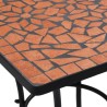 Table de bistro mosaïque Terre cuite 60 cm Céramique 