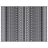 Tapis d'extérieur ARAKIL Noir et blanc Tissu, Polyester Grand 
