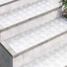 Plaques en Aluminium à Motif en Damier 4 pcs Antidérapantes 90x30 cm 