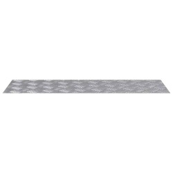 Plaques en Aluminium à Motif en Damier 4 pcs Antidérapantes 90x30 cm 