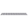 Plaques en Aluminium à Motif en Damier 4 pcs Antidérapantes 90x30 cm 