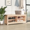 Banc à chaussures 110x38x45,5 cm Bois de pin massif 