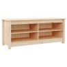 Banc à chaussures 110x38x45,5 cm Bois de pin massif 