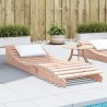 Chaise longue 205x60x31,5 cm bois massif de douglas 