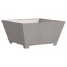 Foyer carré 80x80x40 cm en acier weathering 