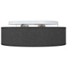 Lumières de plafond dôme noir Ø 38 cm tissu E27 