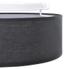 Lumières de plafond dôme noir Ø 38 cm tissu E27 