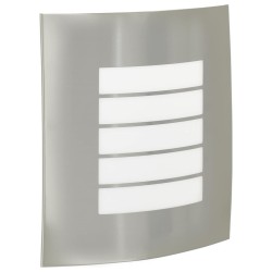 Appliques Murales Extérieures 2 pcs Argent Acier Inoxydable IP44 