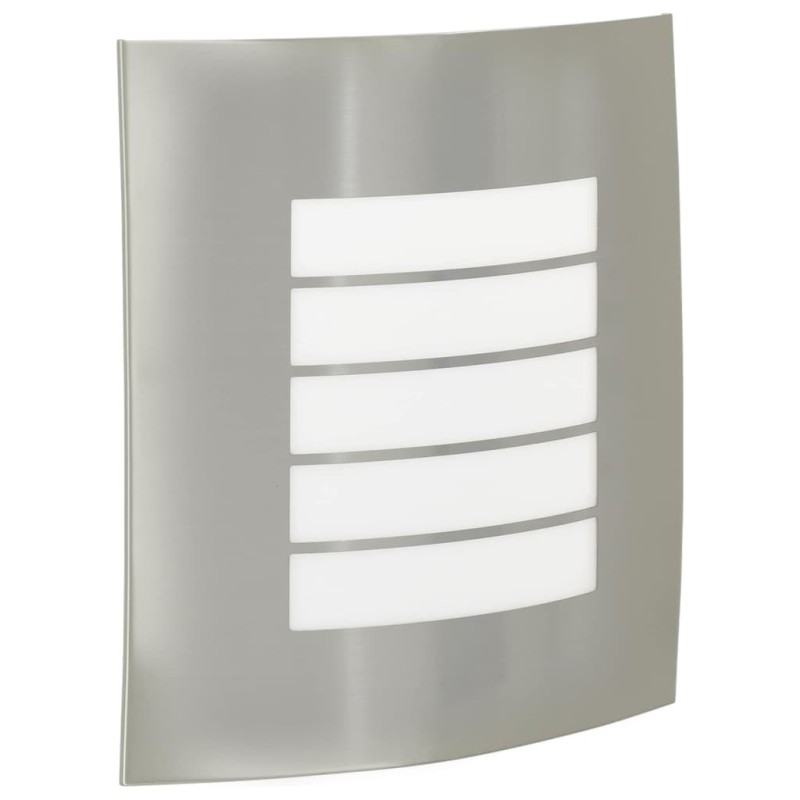 Appliques Murales Extérieures 2 pcs Argent Acier Inoxydable IP44 