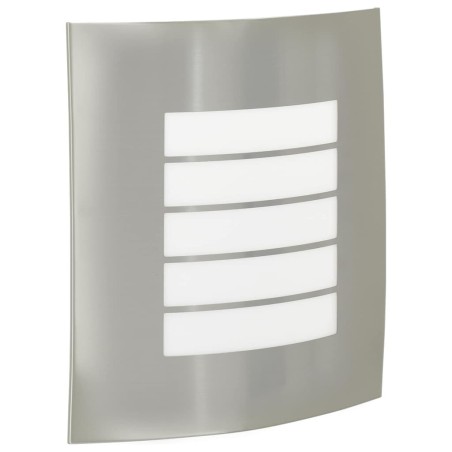 Appliques Murales Extérieures 2 pcs Argent Acier Inoxydable IP44 