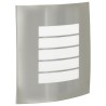 Appliques Murales Extérieures 2 pcs Argent Acier Inoxydable IP44 