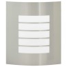 Appliques Murales Extérieures 2 pcs Argent Acier Inoxydable IP44 