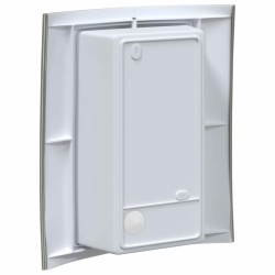 Appliques Murales Extérieures 2 pcs Argent Acier Inoxydable IP44 