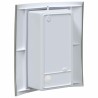 Appliques Murales Extérieures 2 pcs Argent Acier Inoxydable IP44 