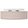 Lustres Plafonniers Encastrés Taupe Ø 38 cm Tissu E27 