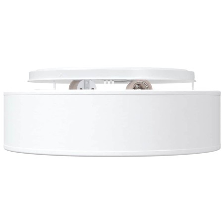 Plafonniers Encadrés Blanc Ø 38 cm Tissu E27 