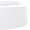 Plafonniers Encadrés Blanc Ø 38 cm Tissu E27 