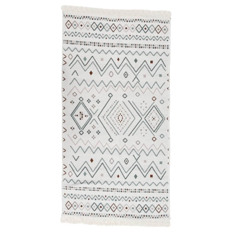Tapis Beige et bleu 120x180 cm Coton 
