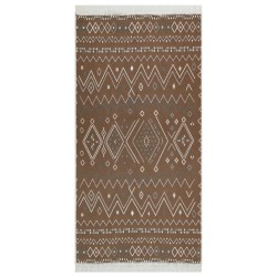 Tapis Beige et bleu 120x180 cm Coton 