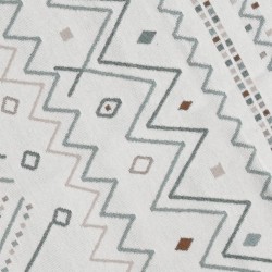 Tapis Beige et bleu 120x180 cm Coton 