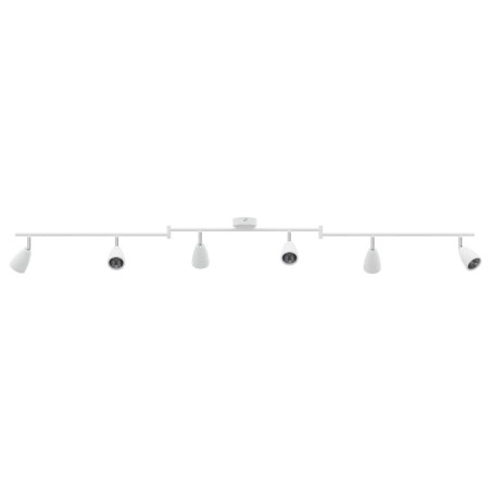 Projecteur plafond 6 voies réglable blanc GU10 
