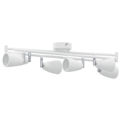 Projecteur plafond 6 voies réglable blanc GU10 
