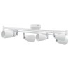 Projecteur plafond 6 voies réglable blanc GU10 