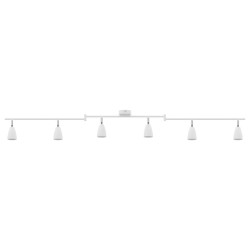 Projecteur plafond 6 voies réglable blanc GU10 